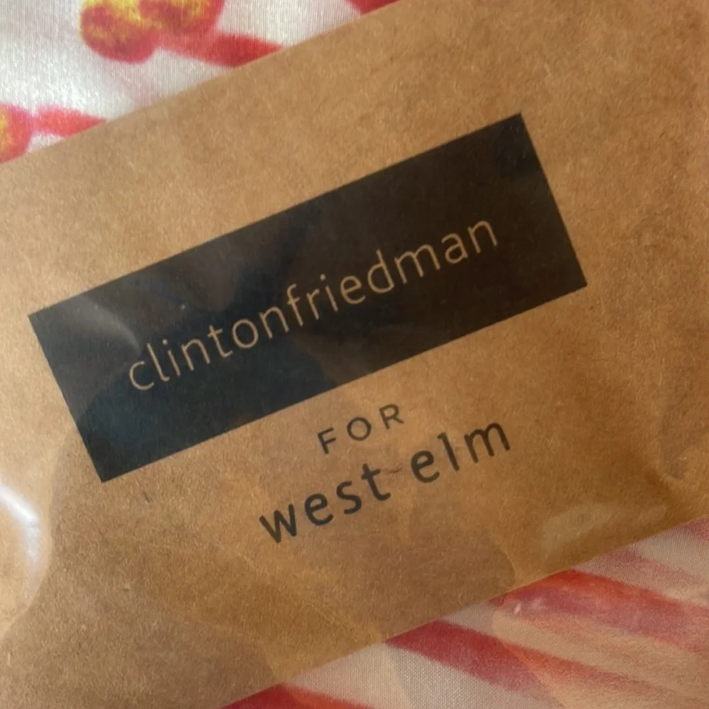 West Elm Clinton Friedman 100% silk pillow covers brand new w tag (Pair)